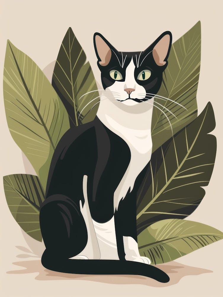 Black And White Cat 17