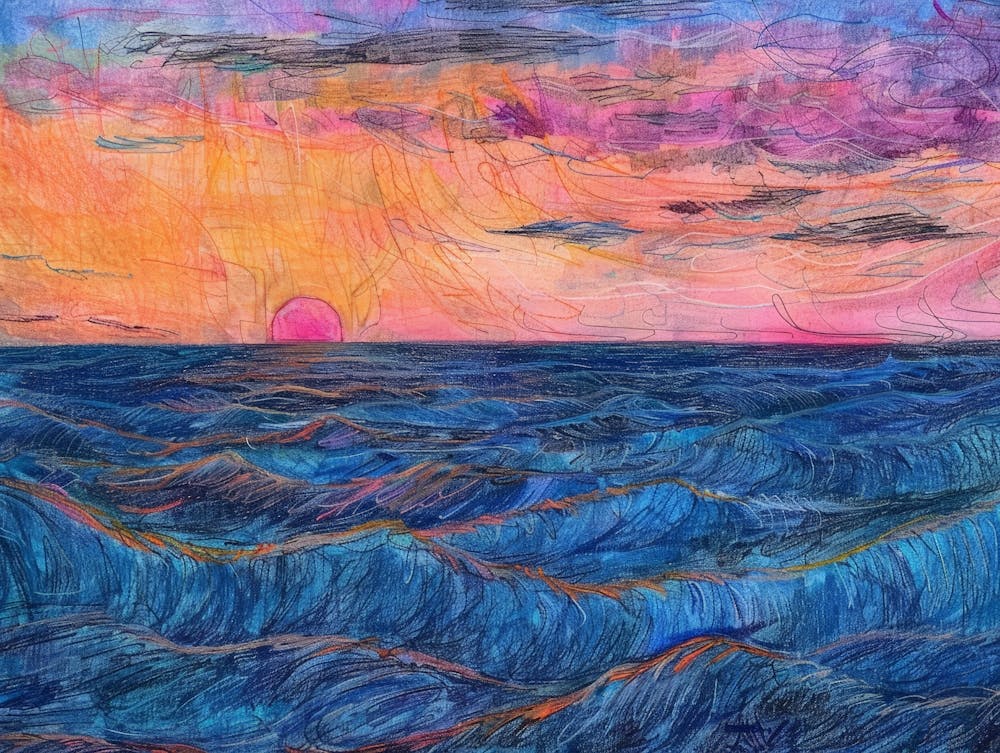 Sunset Over The Ocean 57