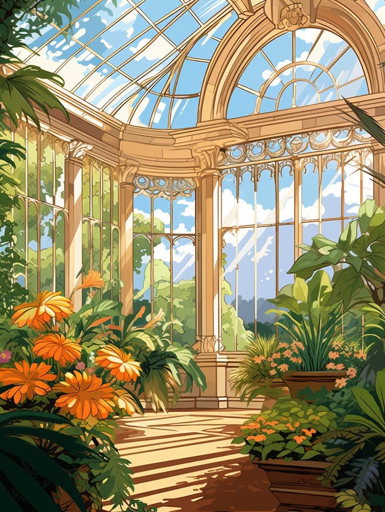 Muttart Conservatory Canada Illustration 1