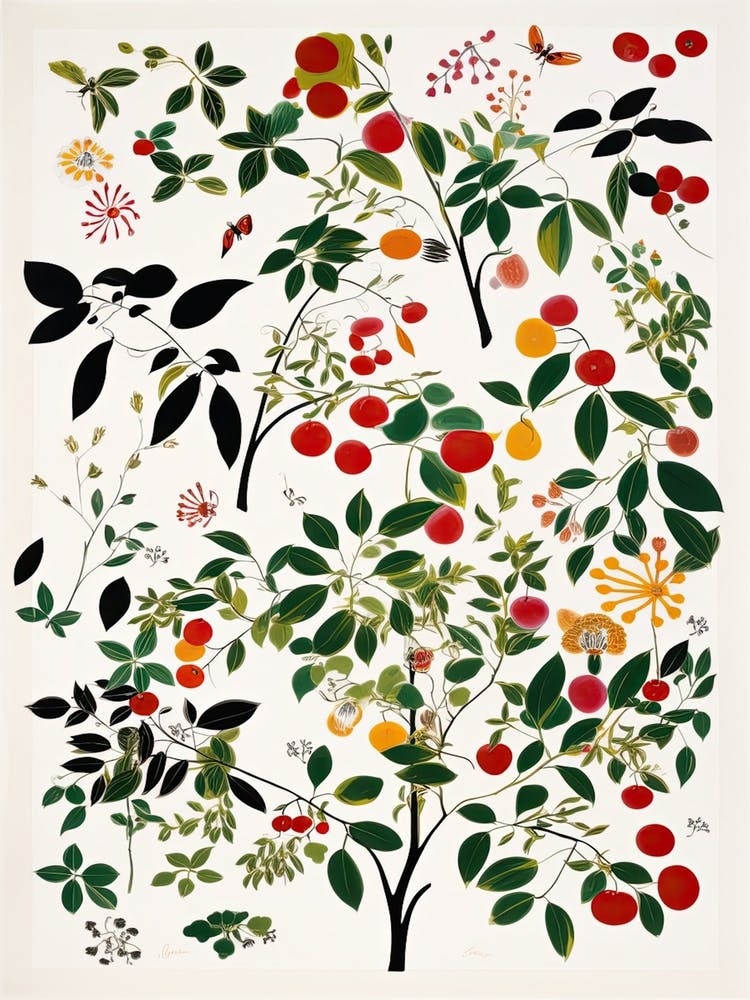 Barbados Cherry Fruit Drawing 1