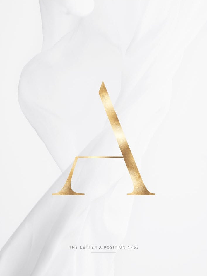 Letter A Gold