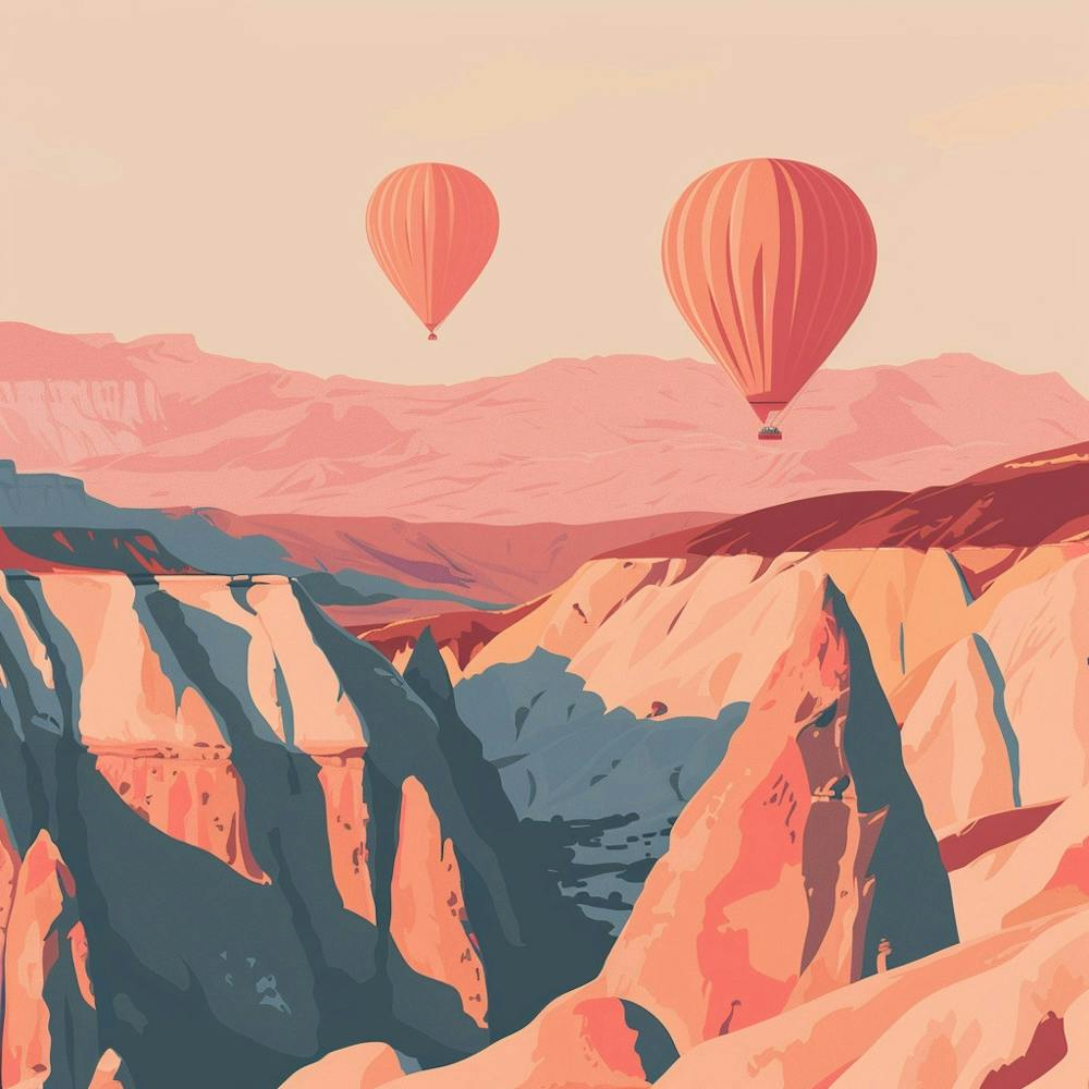 A Cappadocia In Turkey Lofi Illustration 1720348734 4