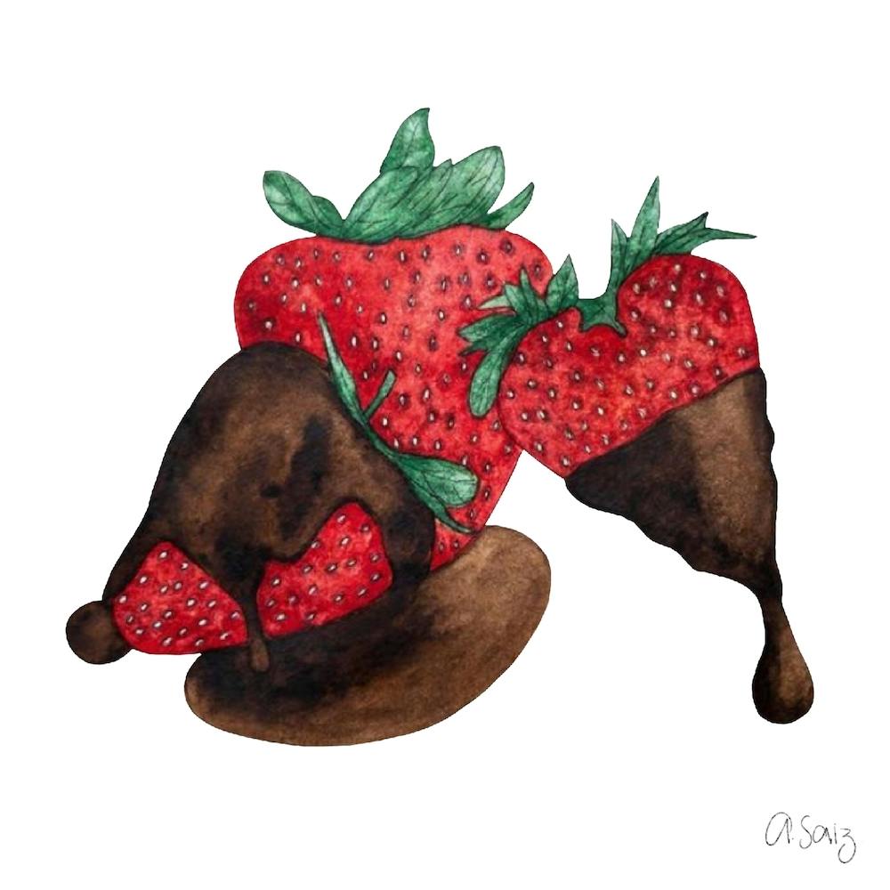 Schokoladen-Erdbeeren