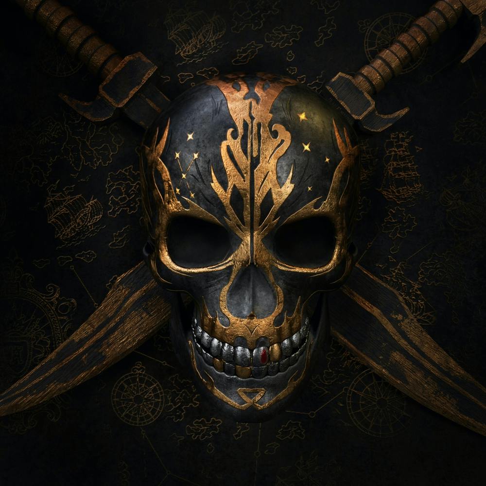 golden skull