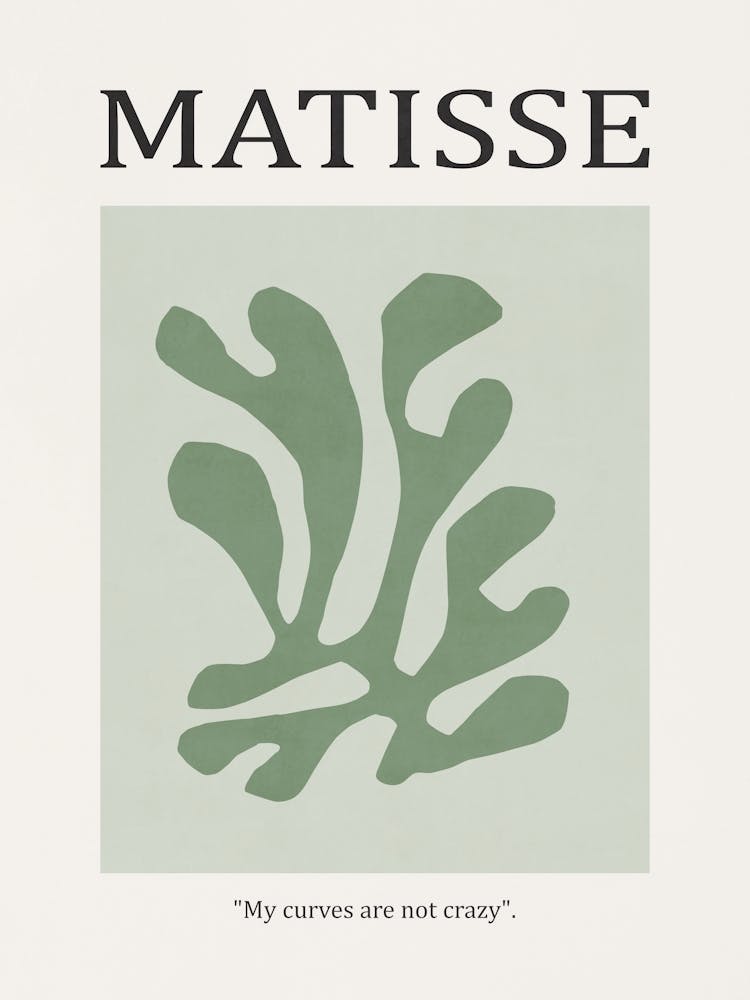 Inspired by Matisse - Green Flower 02