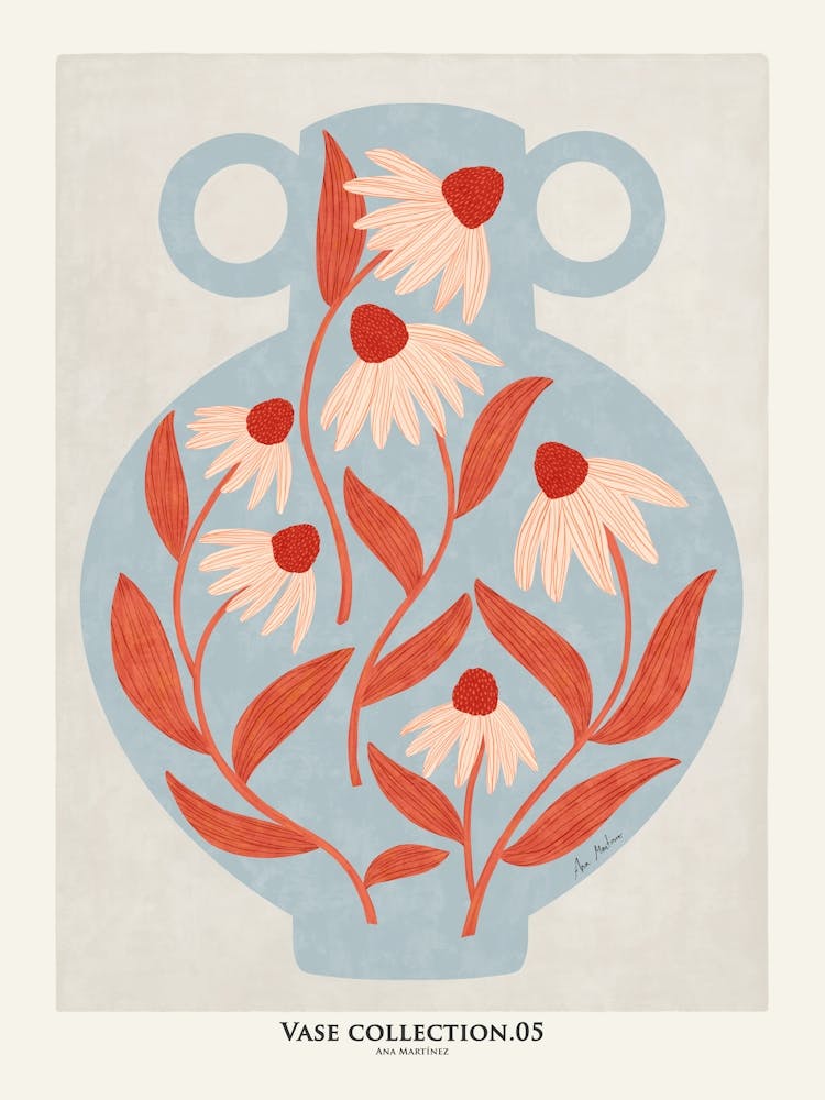 Vase and daisies Collection V