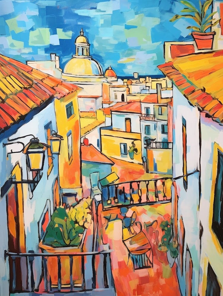 Cadiz Spain 2 Fauvist Painting