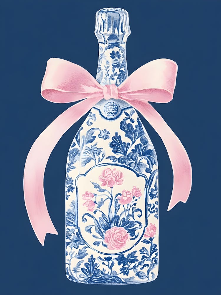 Champagne Bottle Canvas Print