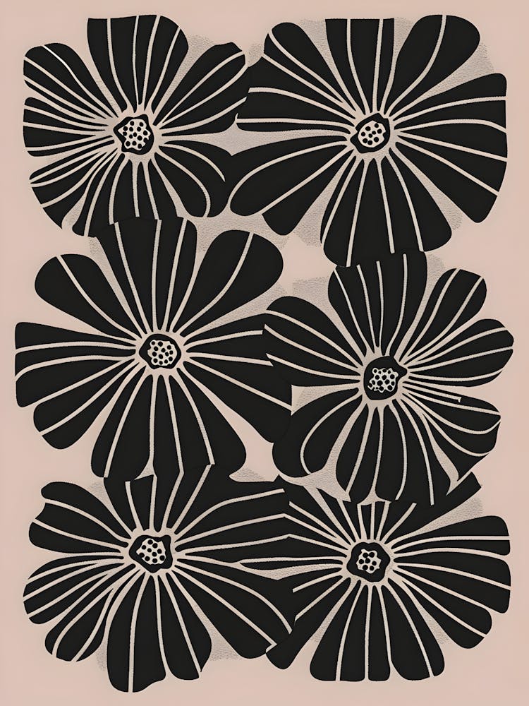 Black And White Flowers 2