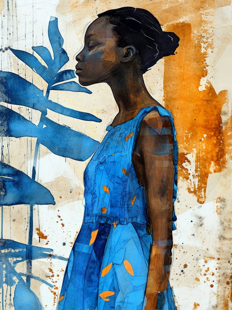 'Blue Woman' illustration