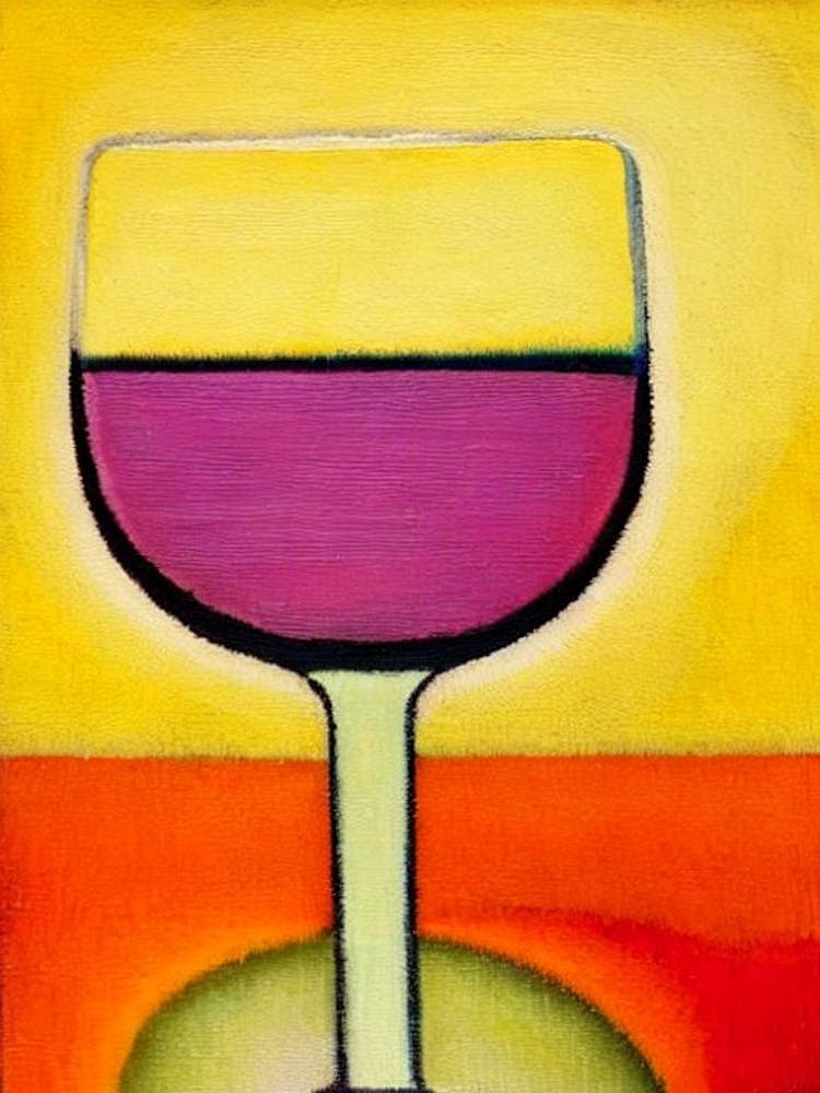 Lemon Drop Paul Klee Inspired Abstract 4 Cocktail Poster