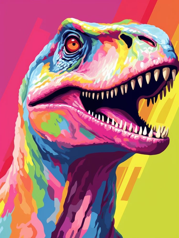 Colourful Dinosaur Utahraptor 3