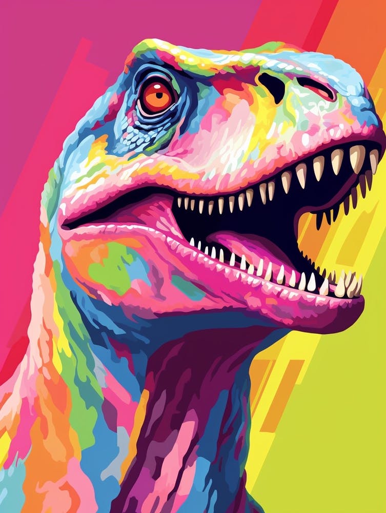 Colourful Dinosaur Utahraptor 3