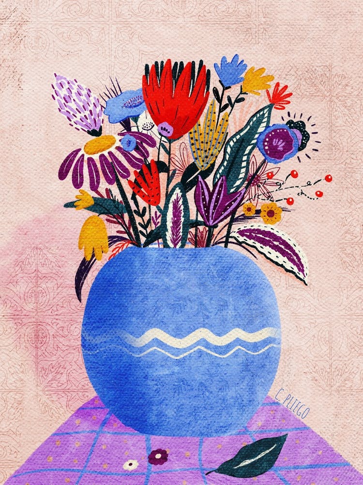 Still Life Colorful Bouquet