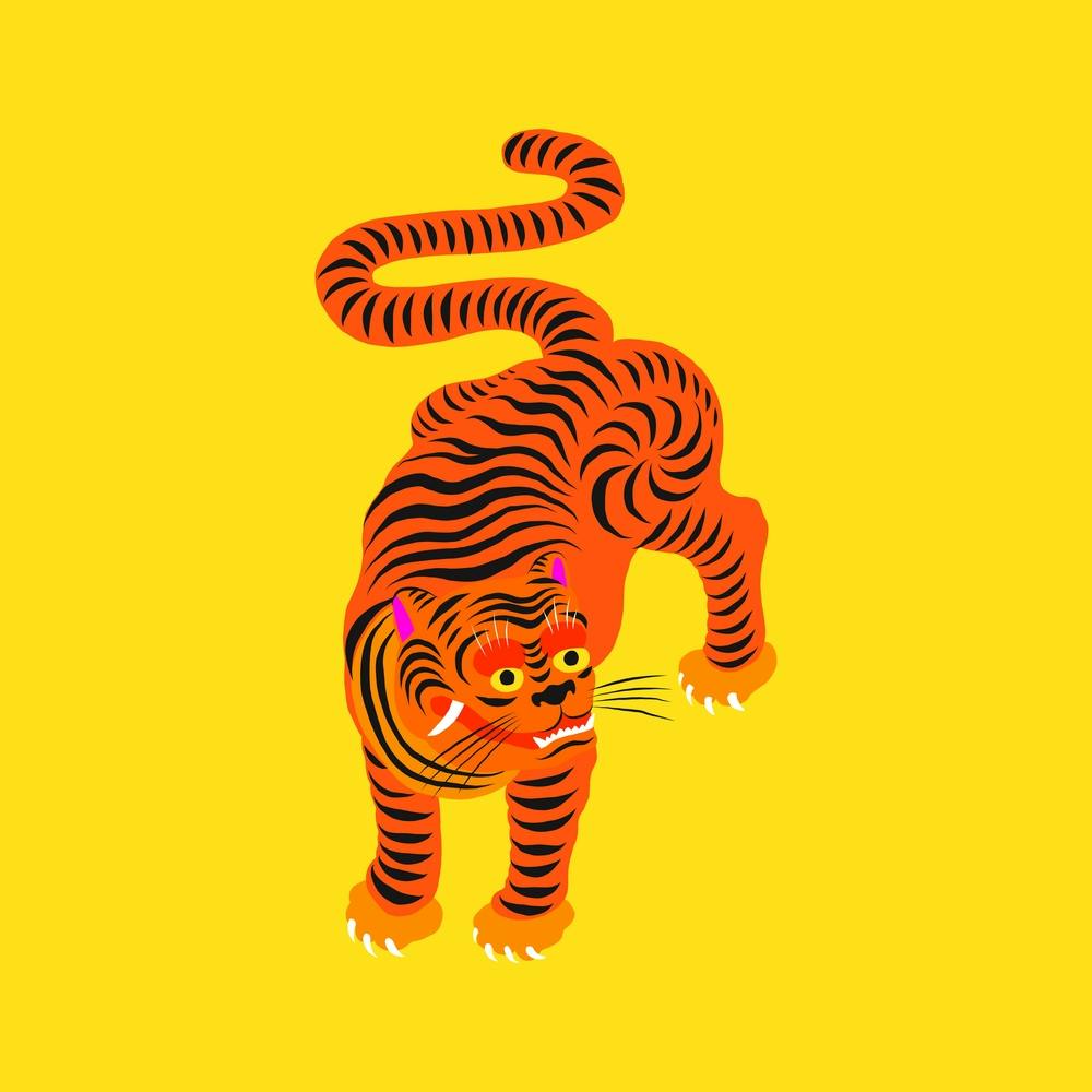 Tiger Yellow Square