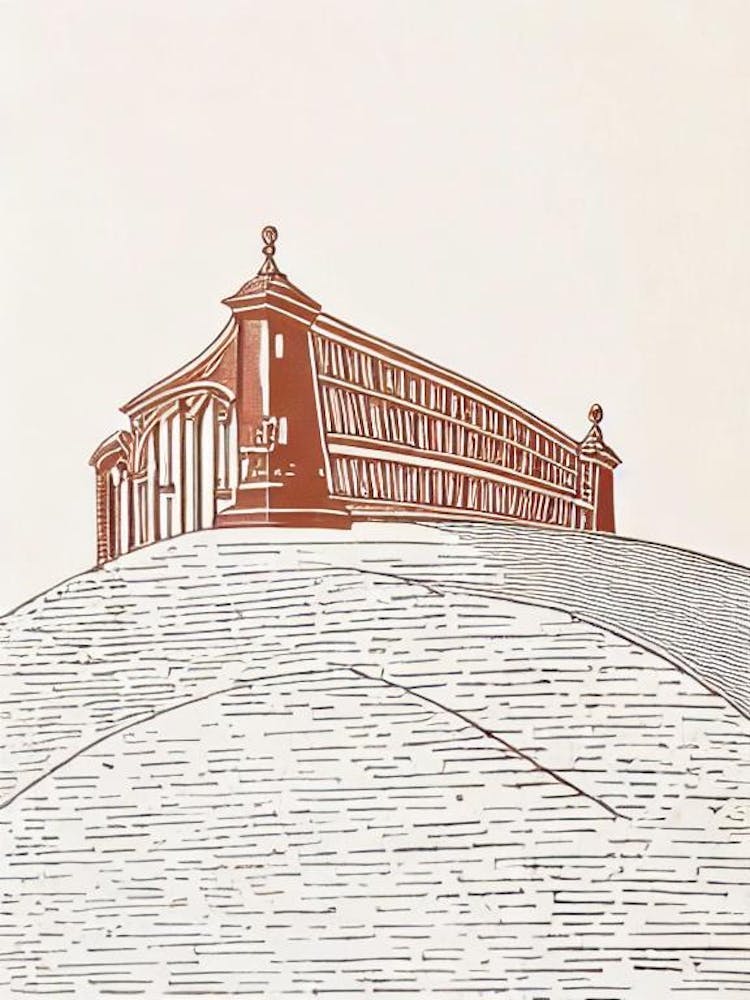 Ha'Penny Bridge 1 Dublin Boho Landmark Illustration