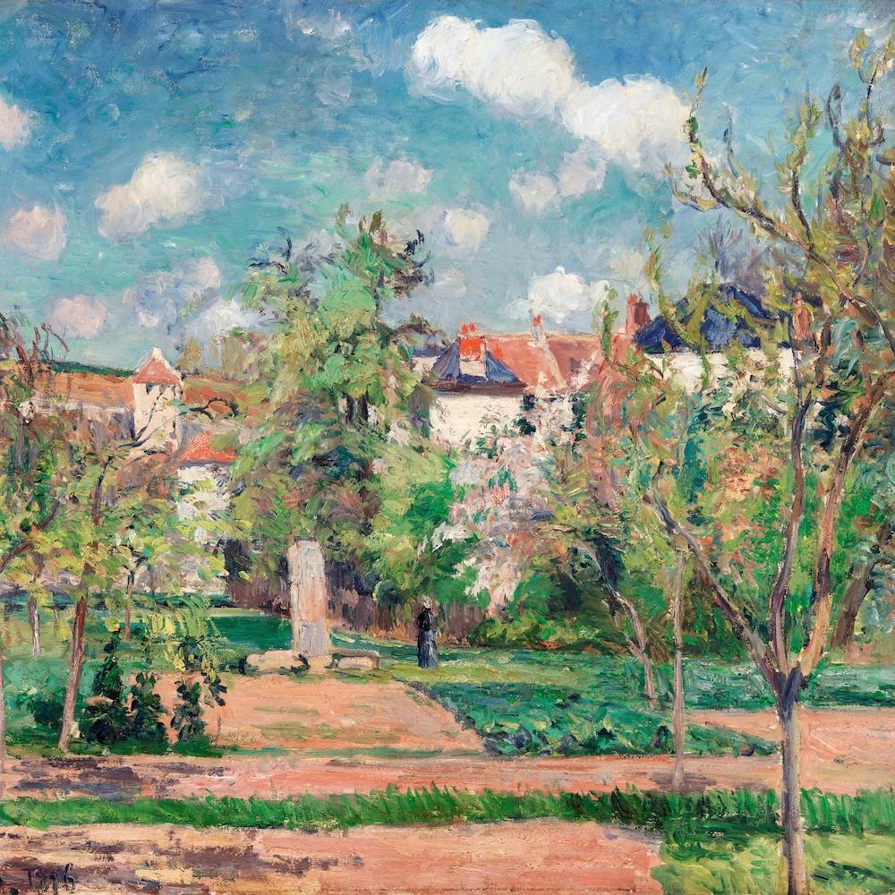 The Garden In The Sun, Pontoise, Camille Pisarro Square