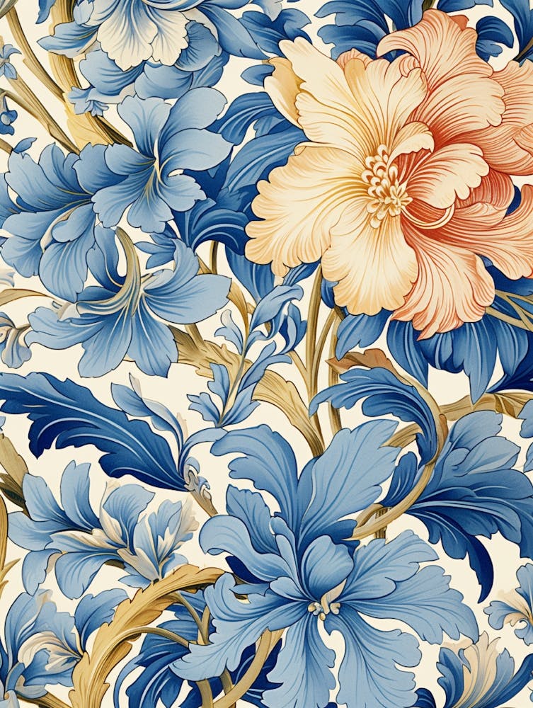 Florale Tapete 319