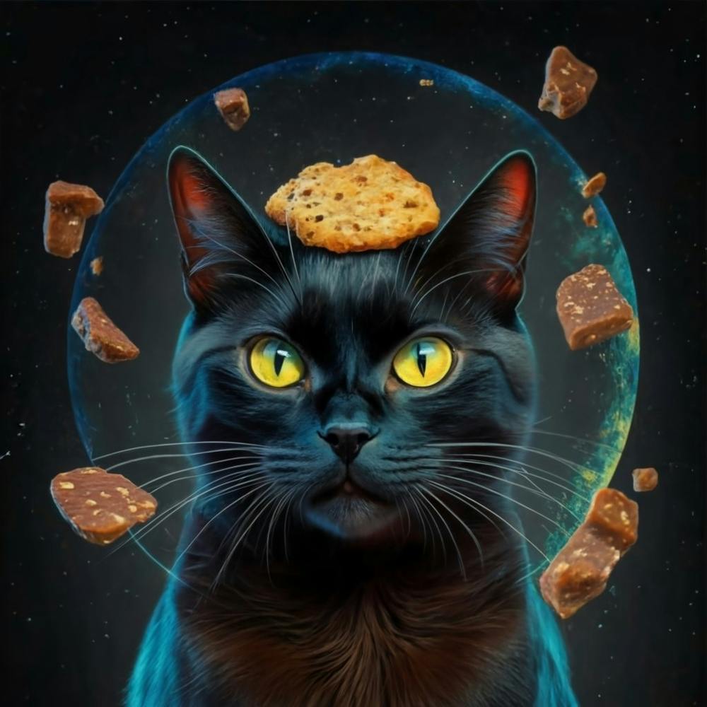 Cat With Cookies