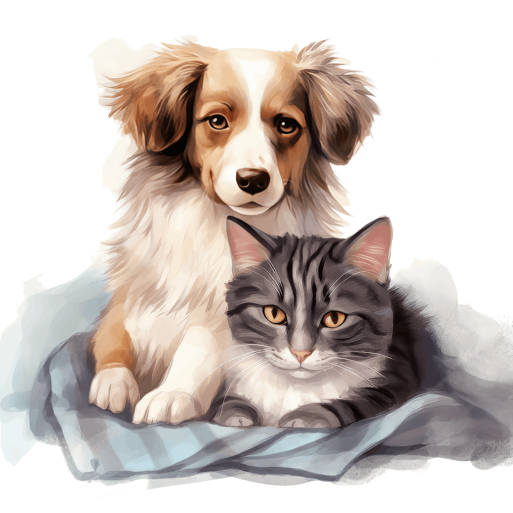 Cat and Dog Friends 13