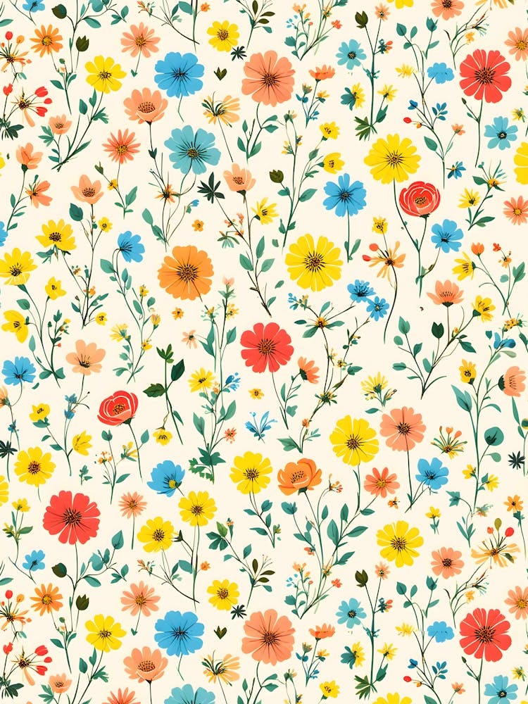 Just a Bunch of Happy Lil' Flowers