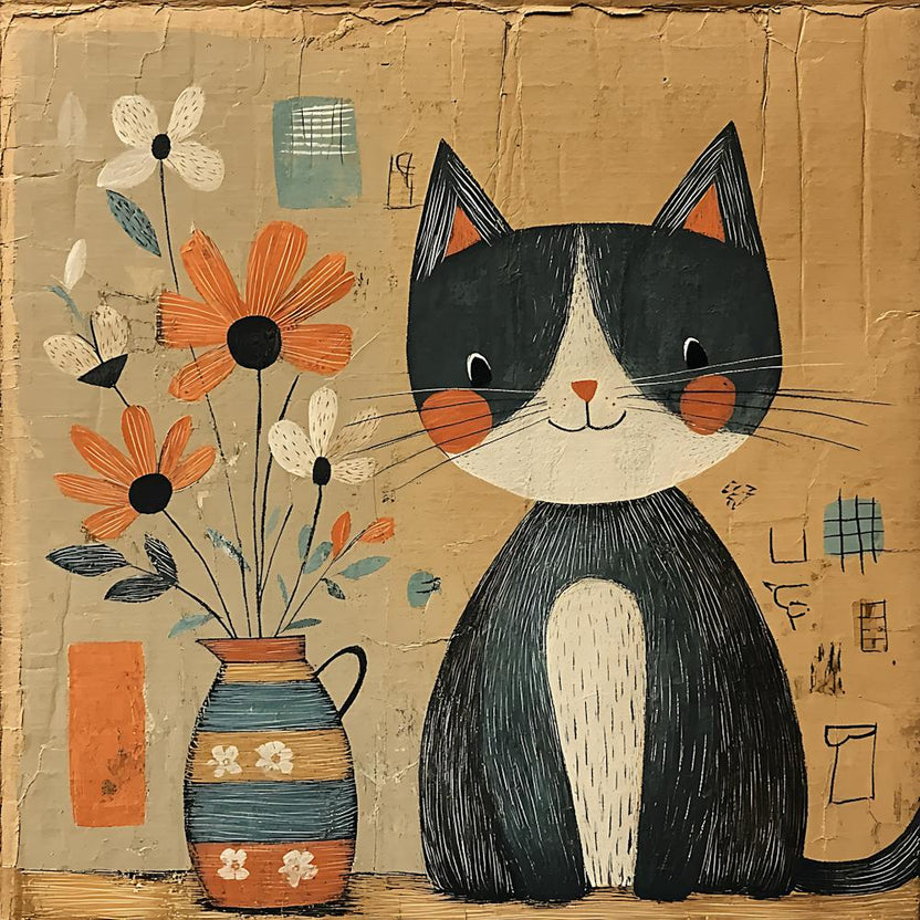 Cat With Flowers 19