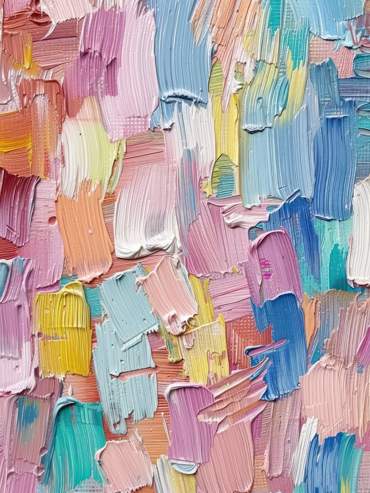 Pastels Impasto Brush Strokes 3