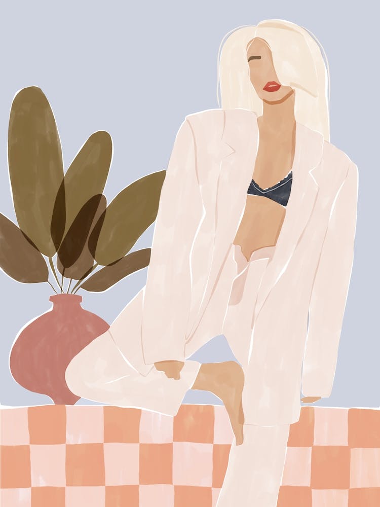 Illustration D'Une Femme En Bikini