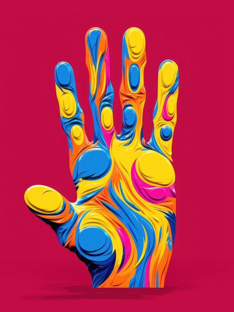 Abstract Hand Painting