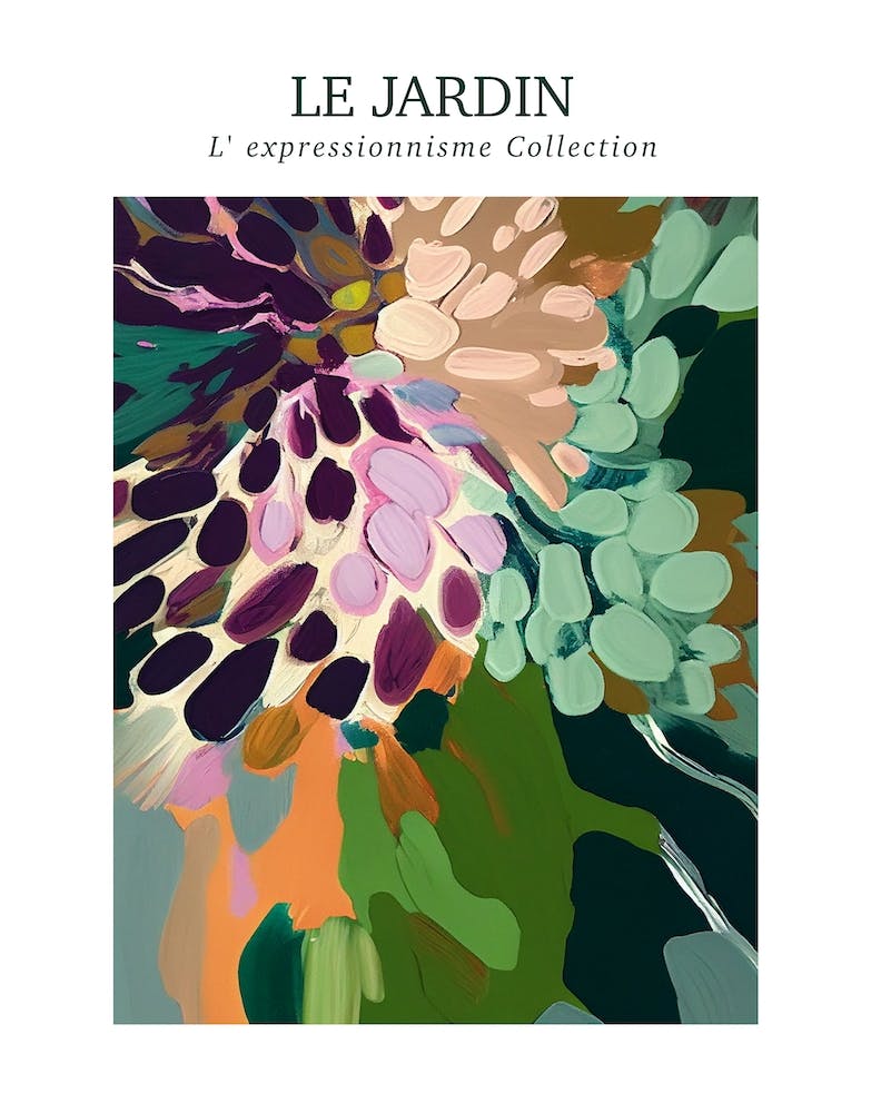 Le Jardin Abstract Oil Painting 6