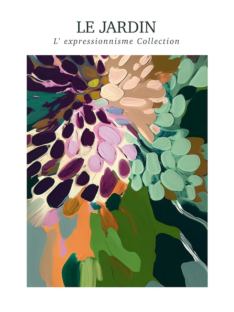 Le Jardin Abstract Oil Painting 6