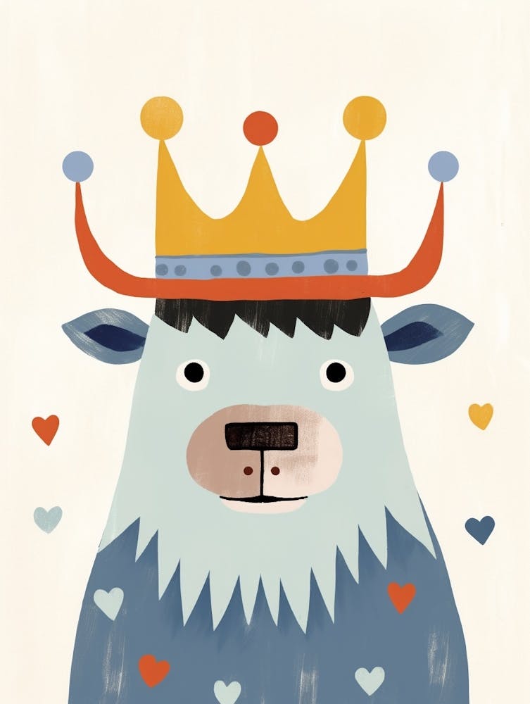 Little Buffalo 1 Wearing A Crown