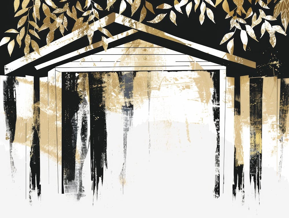 Black And Gold Painting 9