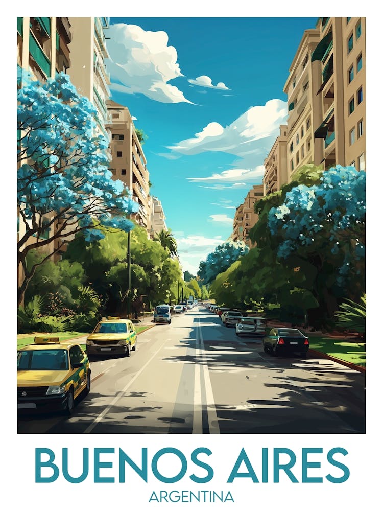 Affiche de voyage Buenos Aires 1