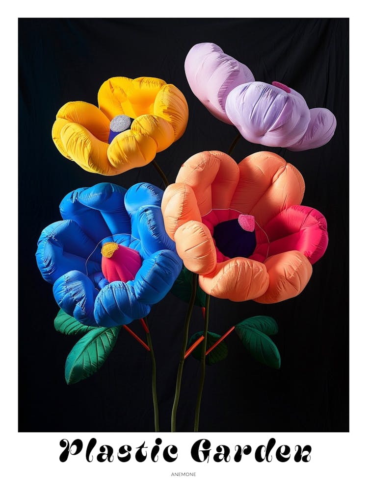 Bright Inflatable Flowers Poster Anemone 3