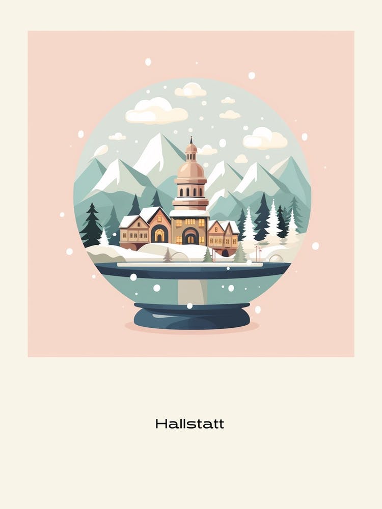 Hallstatt Austria 1 Snowglobe Poster