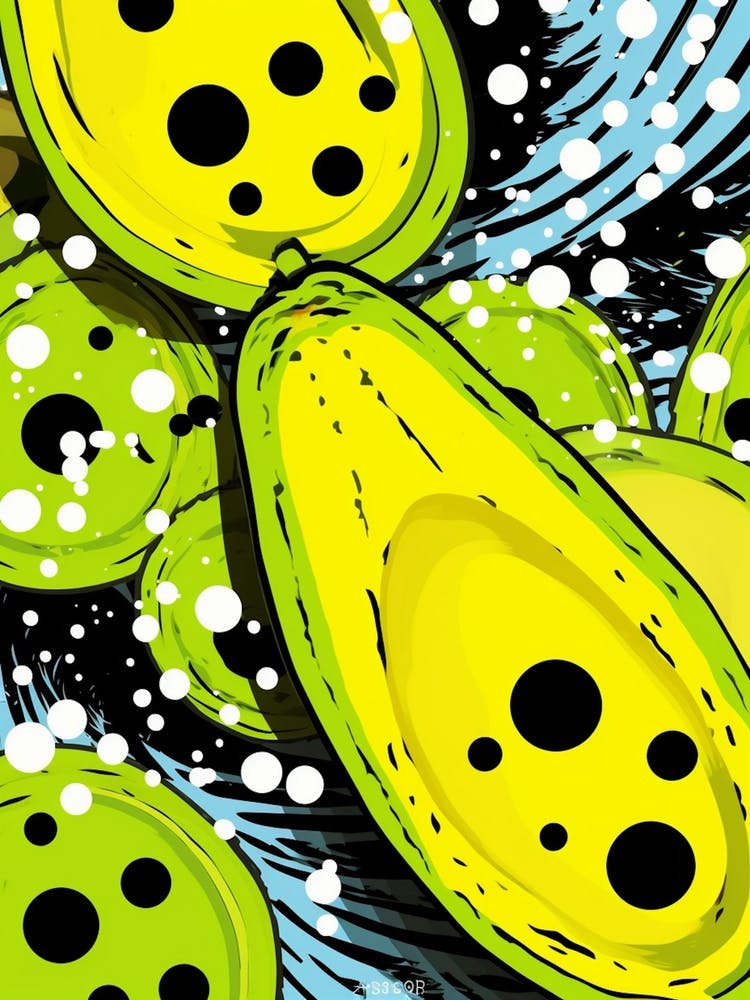 Avocado Polka Dots 2