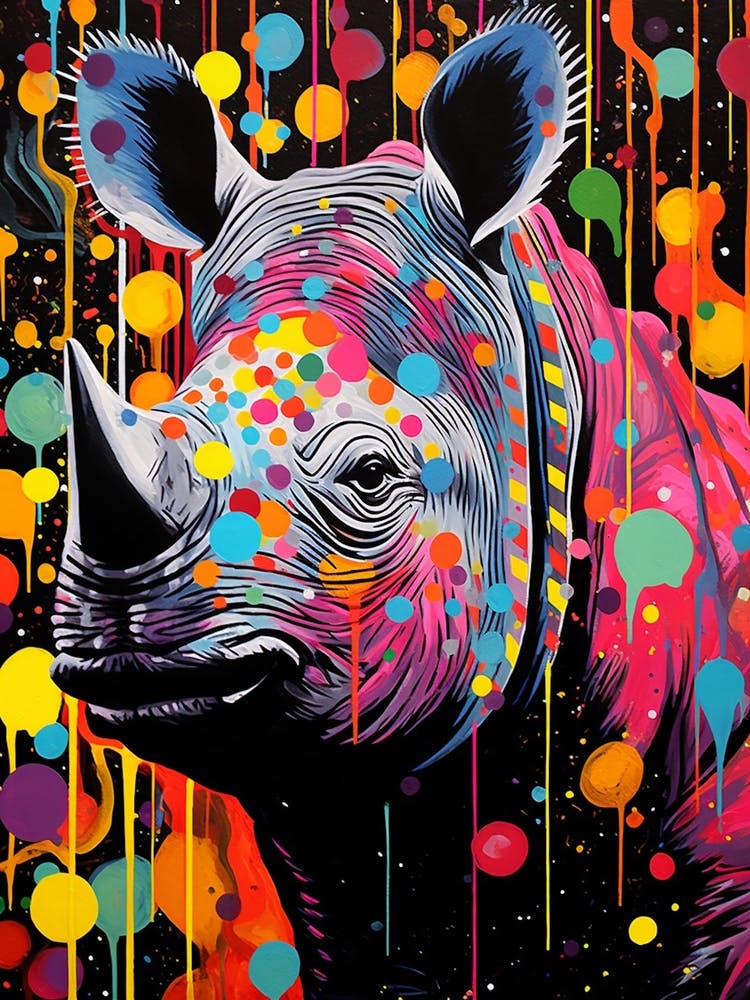 Paint Splash Dotty Rhino 6