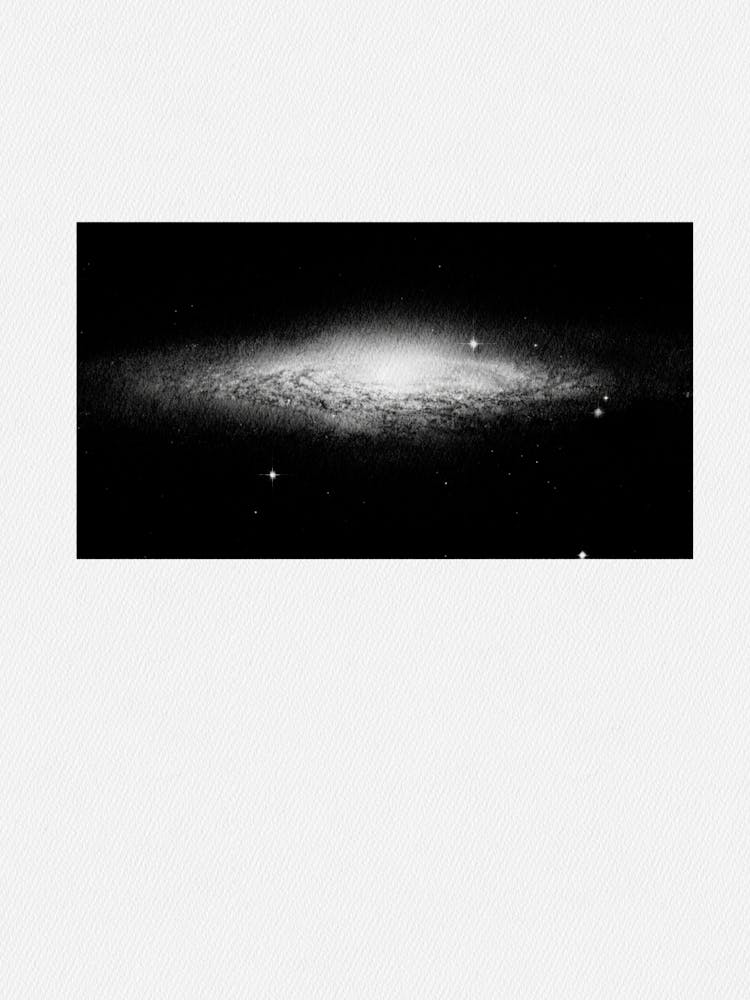 Galaxy In Black And White