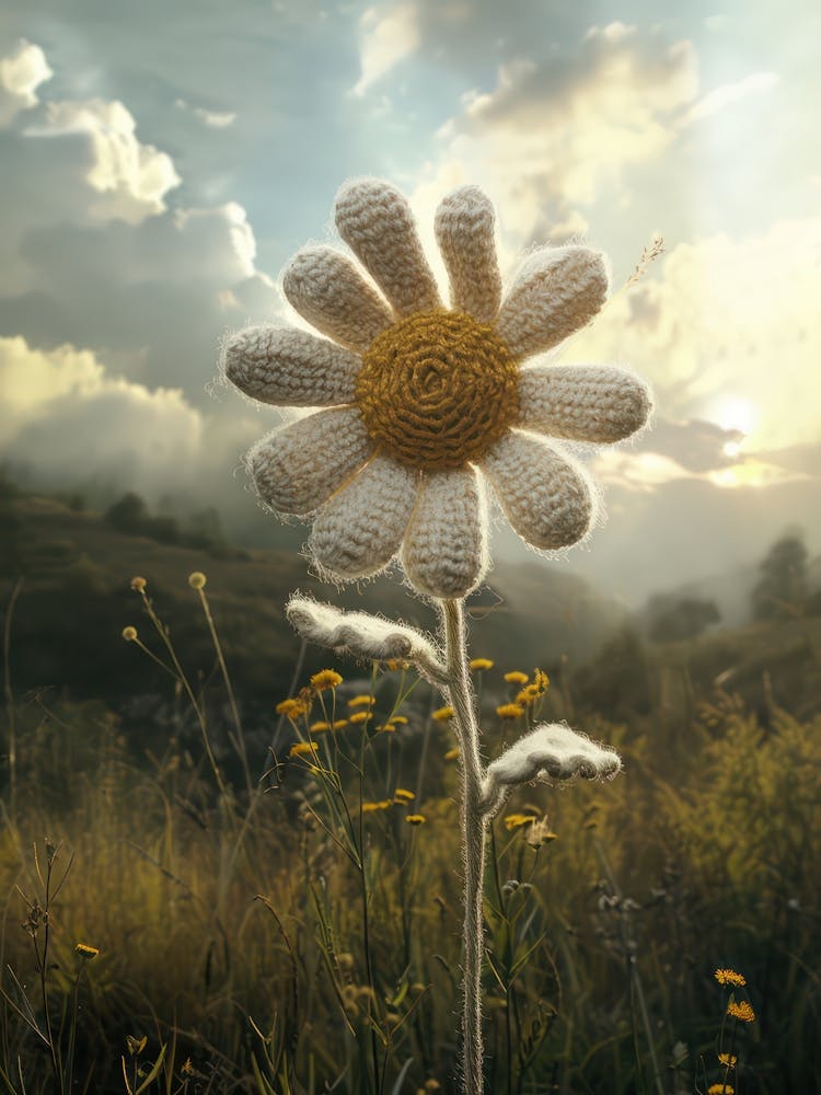 Daisy Knitted In Crochet 5