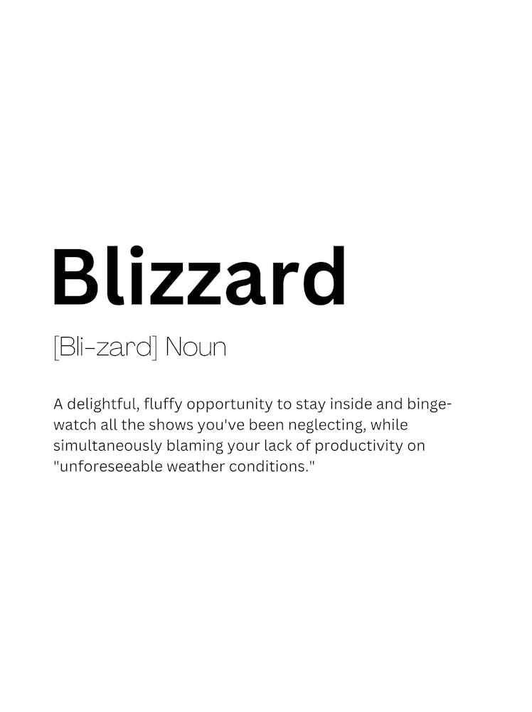 Blizzard Definition Meaning