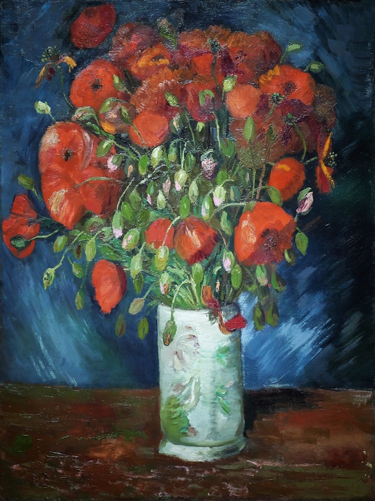 Poppies In A Vase