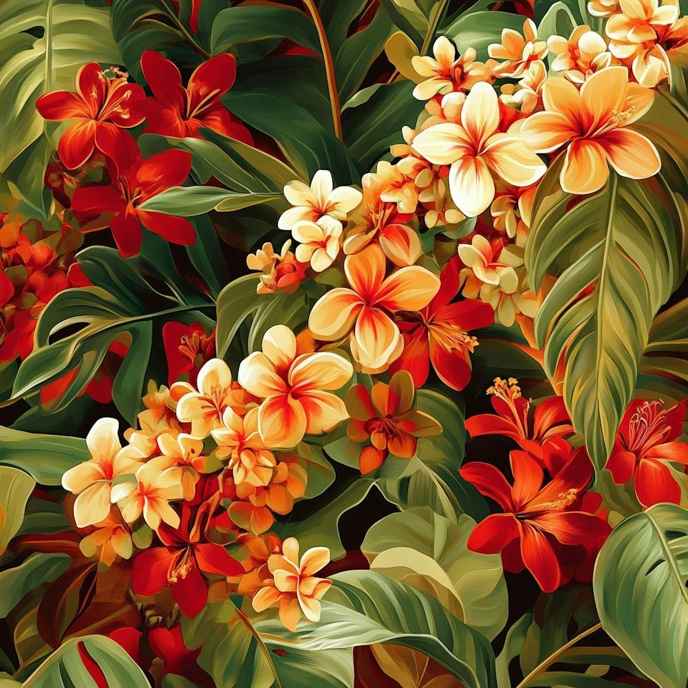 Tropical Flowers Art 8