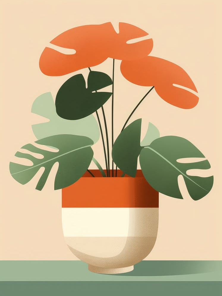 Seamless Potted Plant