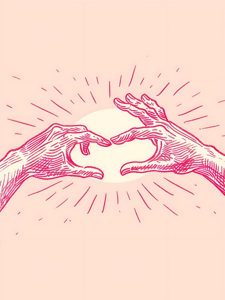 Two Hands Making A Heart Shape