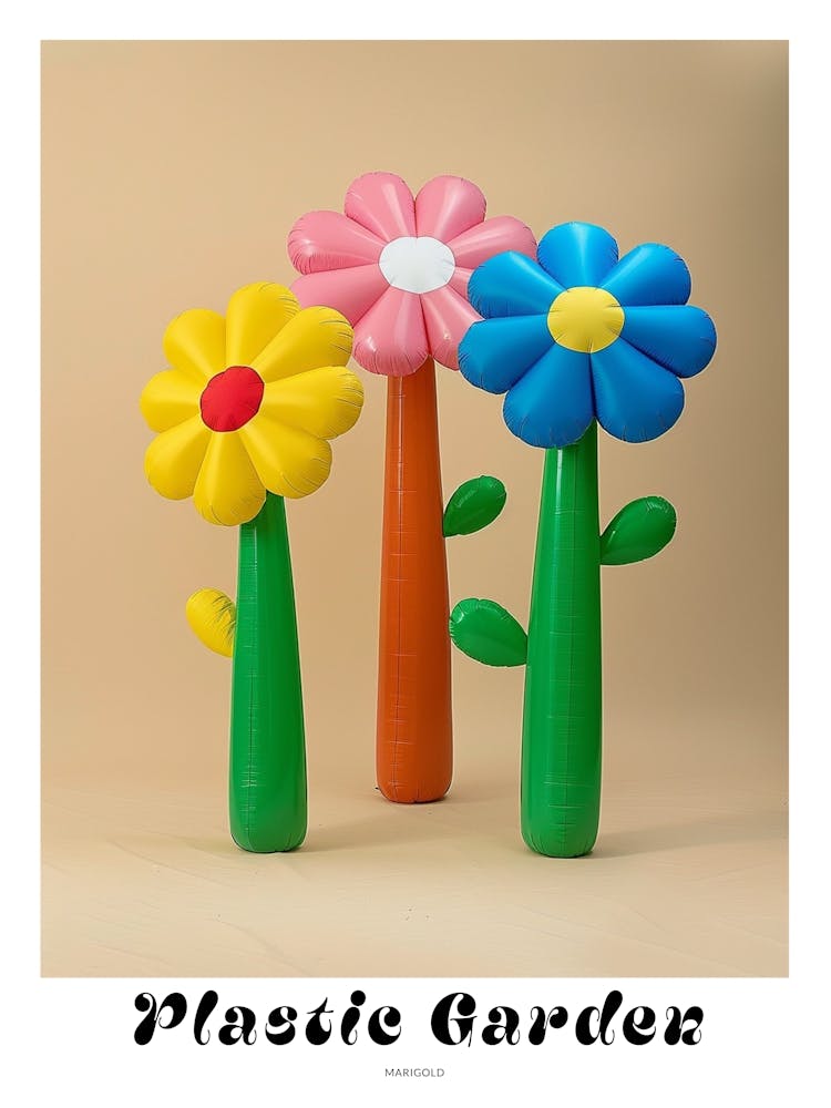Dreamy Inflatable Flowers Poster Marigold 2