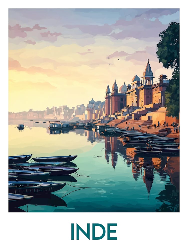 Affiche de voyage Inde