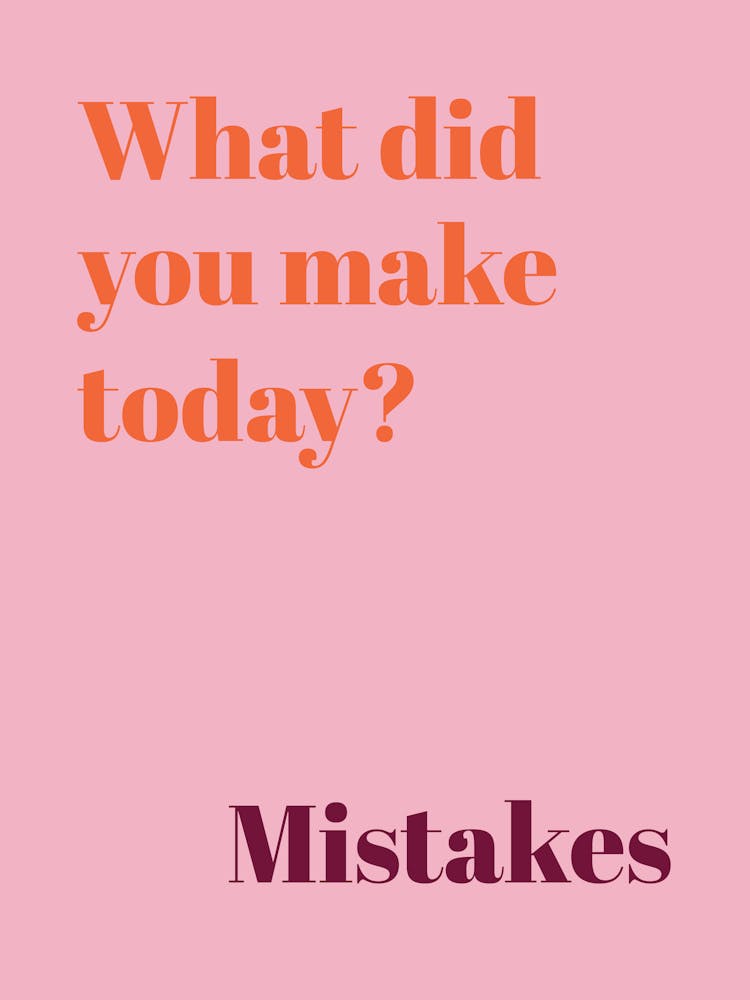 Mistakes 1
