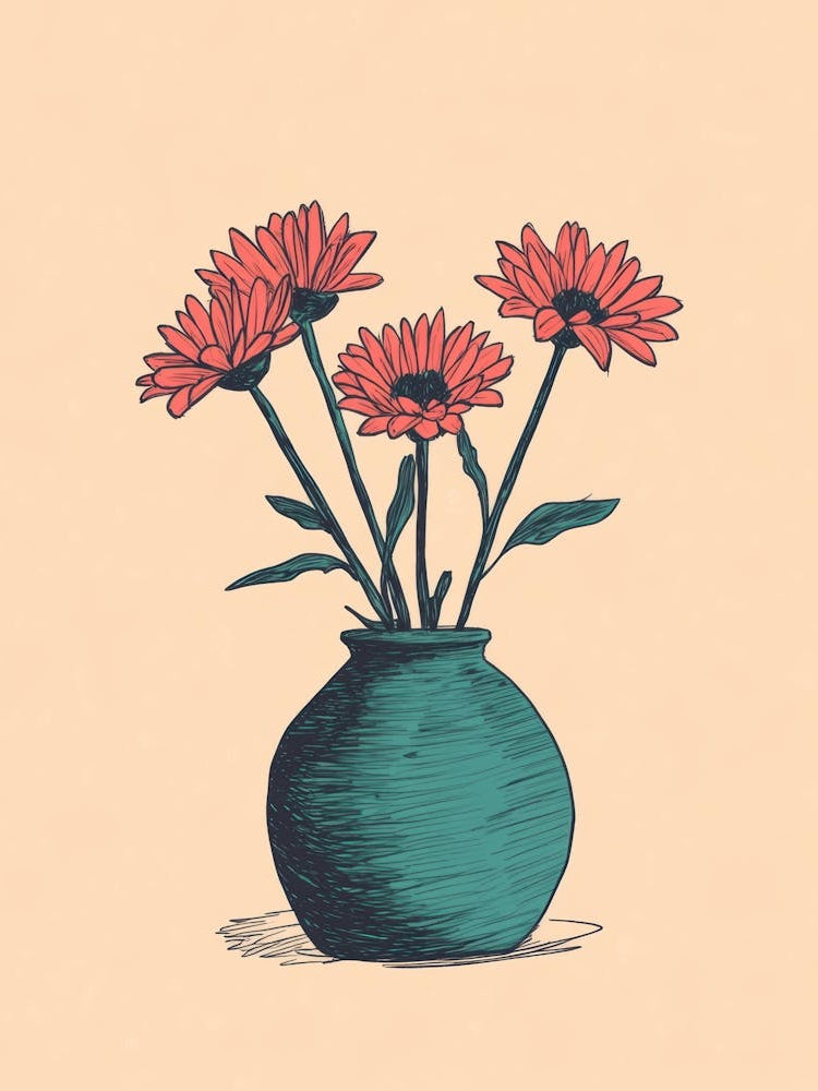 Flowers In A Vase 258