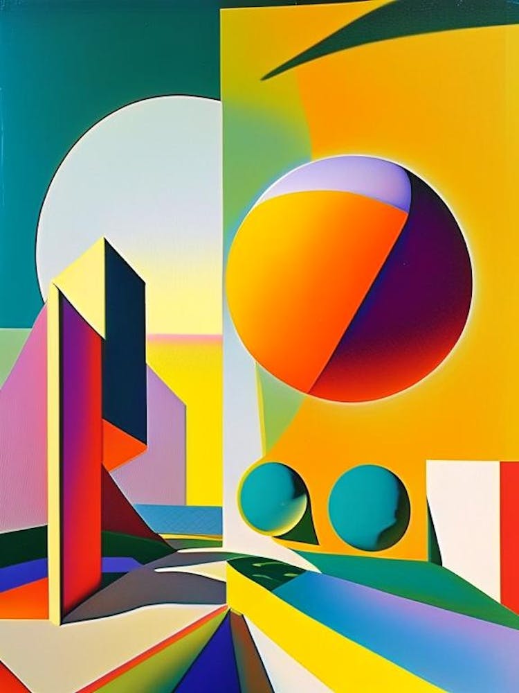 Heliocentric Abstract Modern Pop Space